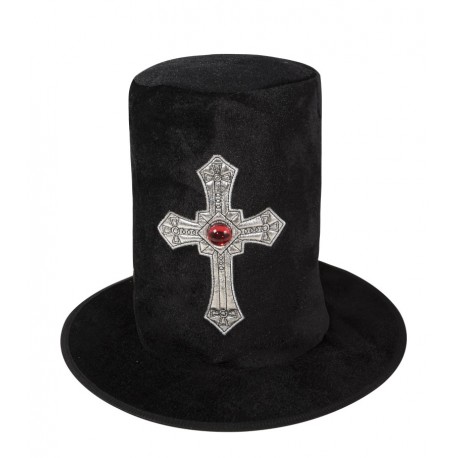 Chapeau velours HDF de vampire adulte