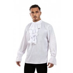Chemise blanche à jabot 