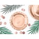 Assiettes rondes rose gold