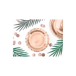 Assiettes rondes rose gold